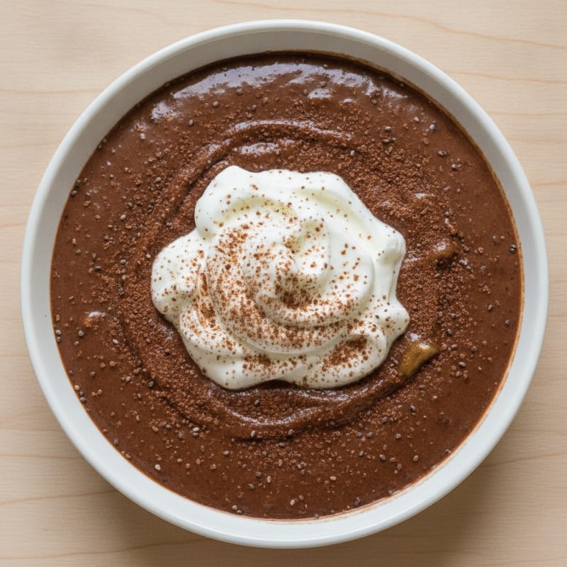 Silky Chocolate Protein Pudding with Greek Yogurt