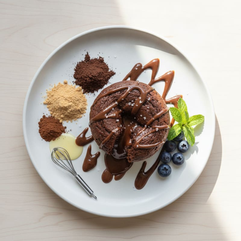 Chocolate Peanut Butter Protein Mug Cake