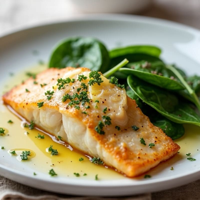 Lemon Herb Pan Seared Tilapia with Garlic