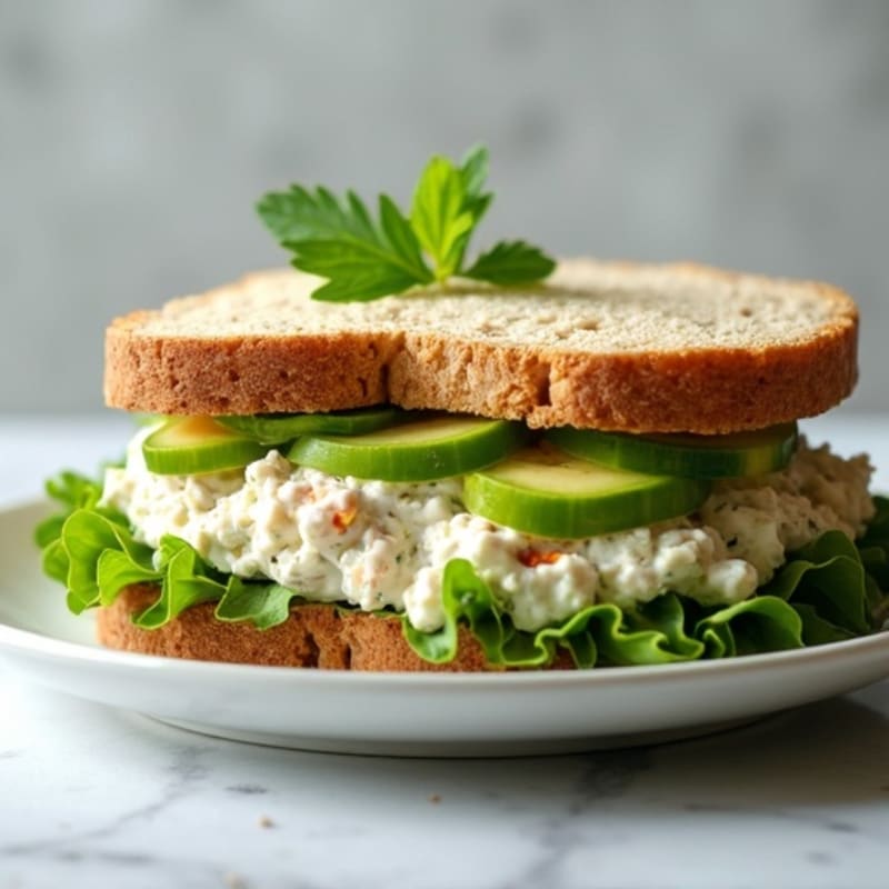 Creamy Fresh Herb Chicken Salad Sandwich