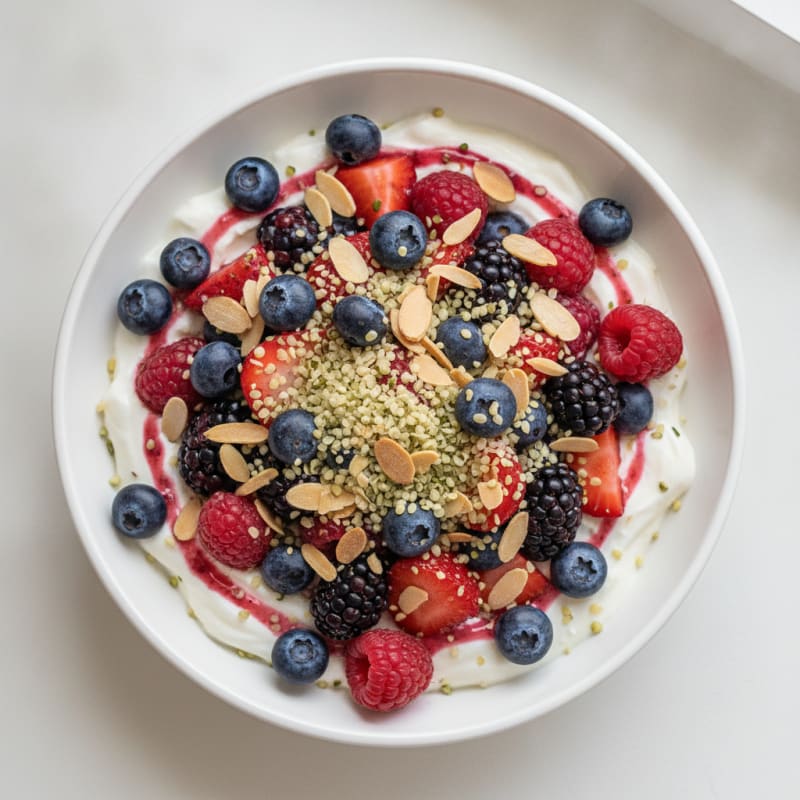 Creamy Greek Yogurt Protein Parfait with Mixed Berries