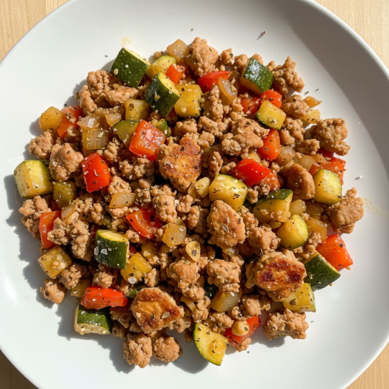 Ground Turkey and Vegetable Skillet