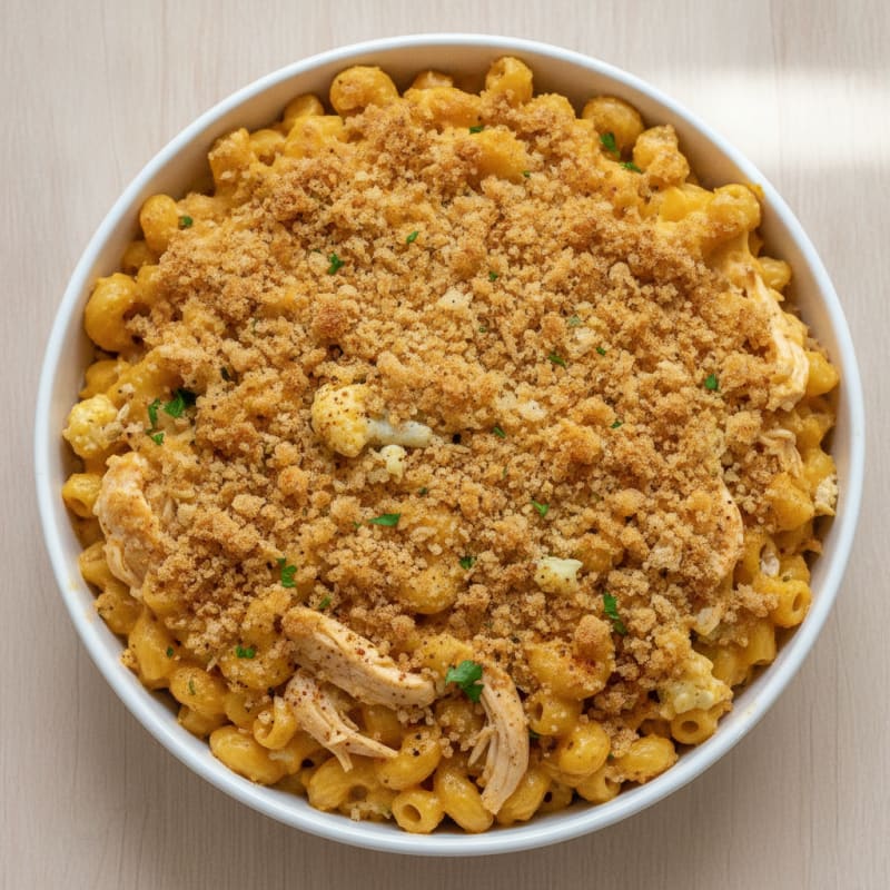 Baked Macaroni and Cheese with Toasted Breadcrumbs