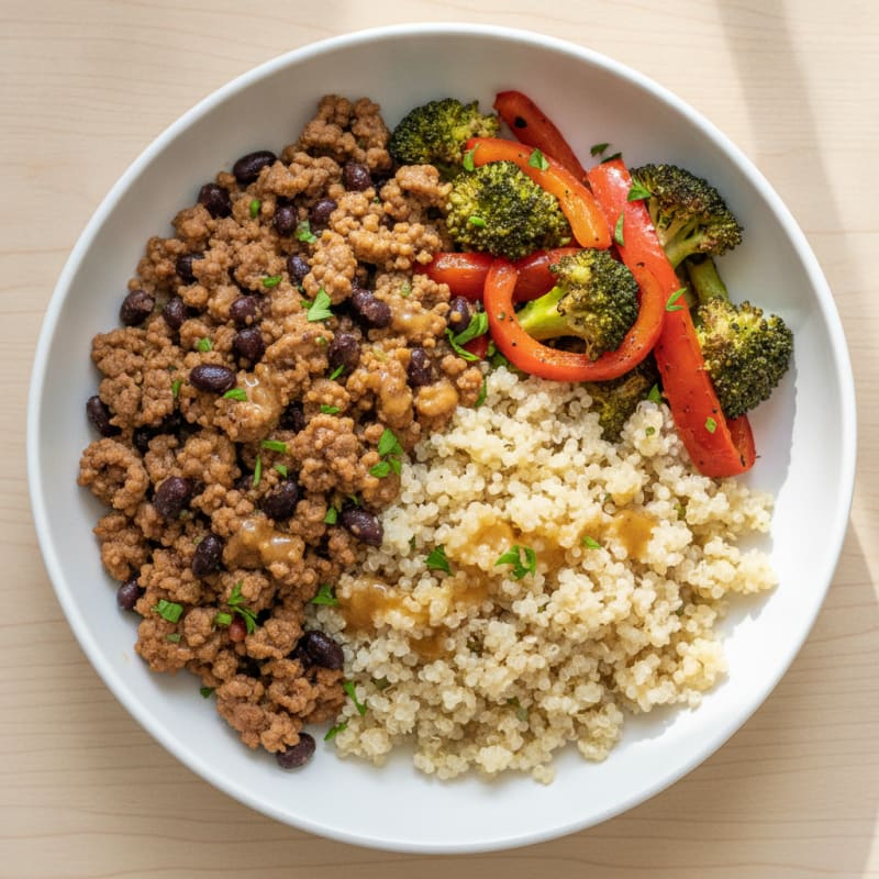 Herb Beef & Roasted Vegetable Bowl