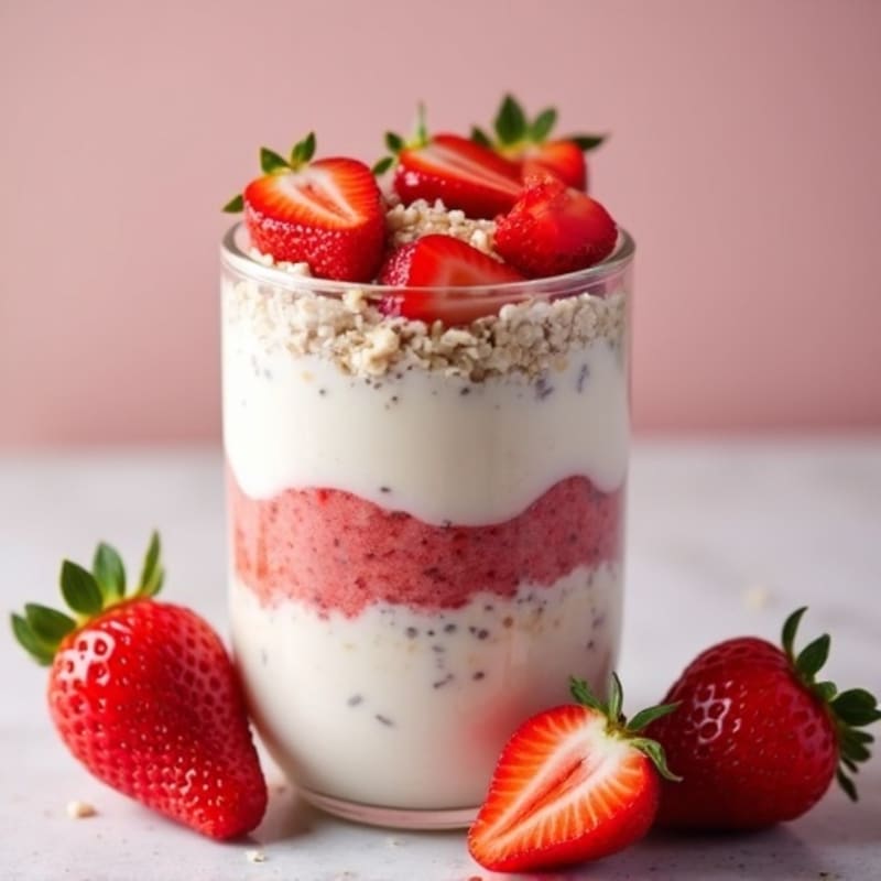 Creamy Strawberry Overnight Oats