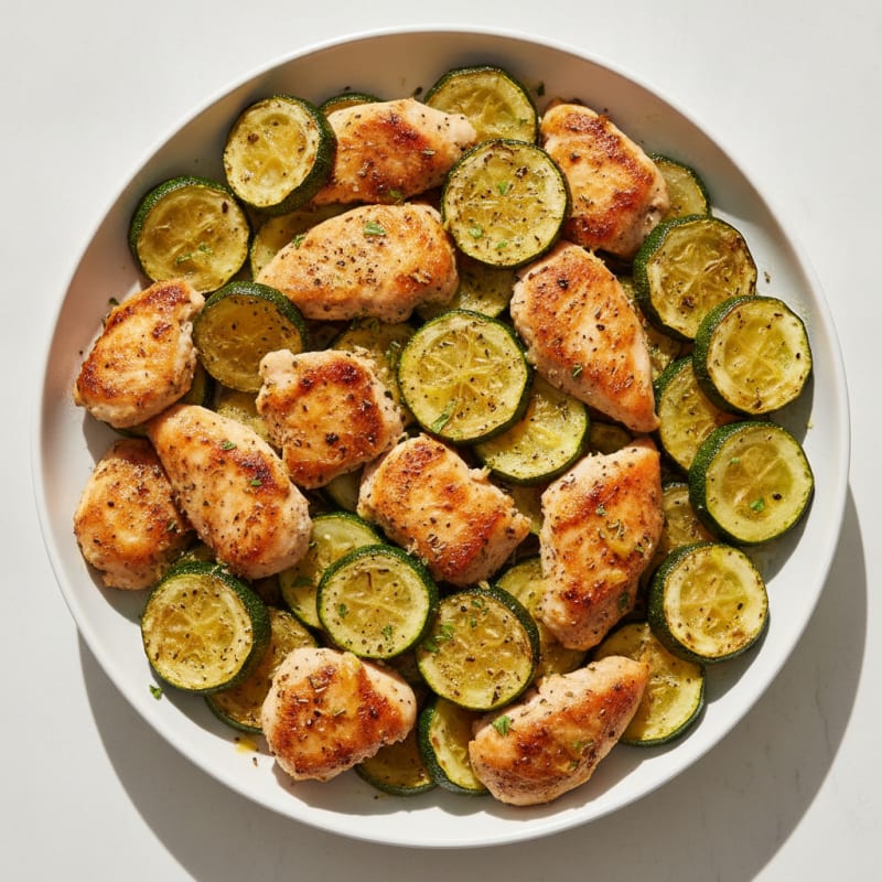 Roasted Herb Courgette and Chicken