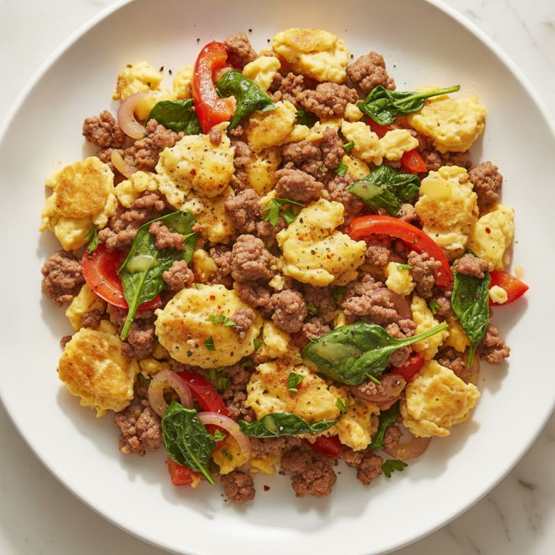 Venison Sausage and Egg Scramble