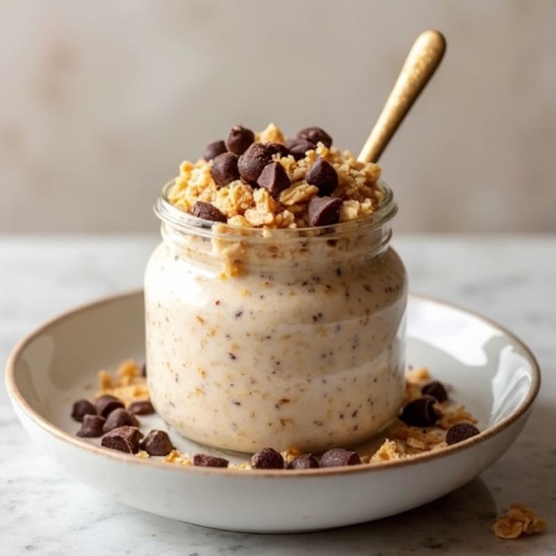 High-Protein Cookie Dough Overnight Oats