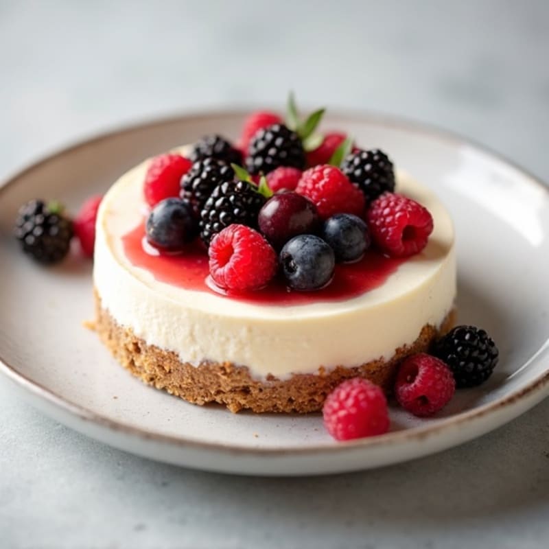 Silky Greek Yogurt Protein Cheesecake