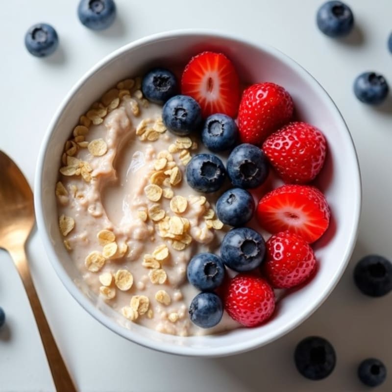 Creamy High-Protein Berry Oatmeal