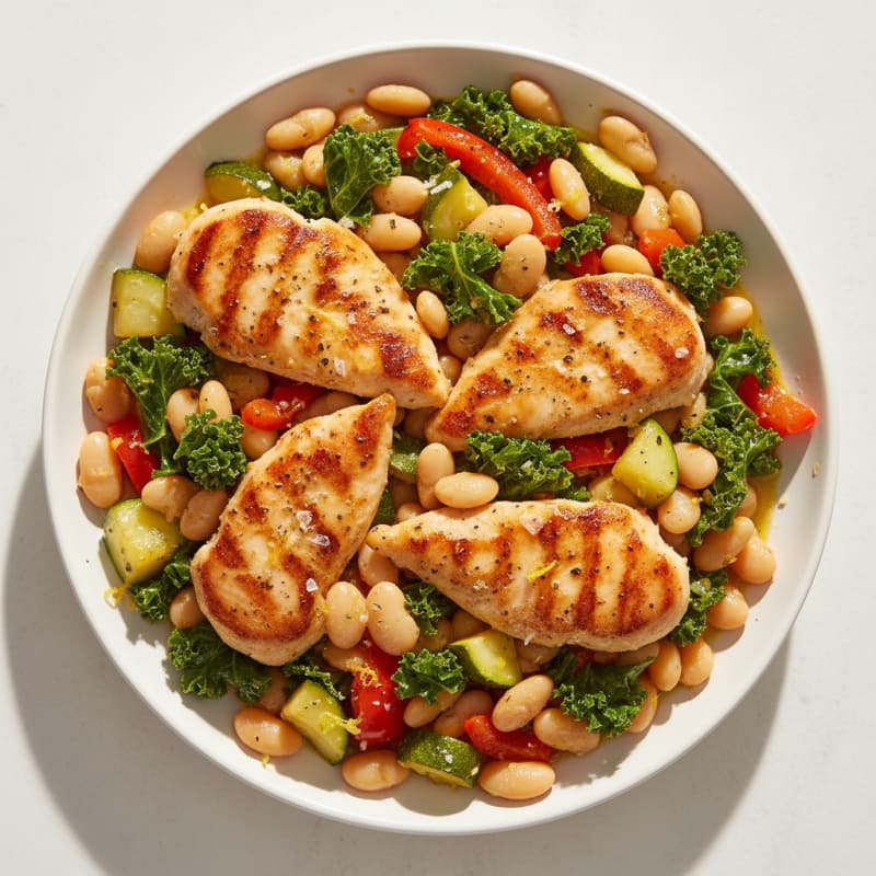 Lemon-Herb Butter Bean and Vegetable Medley