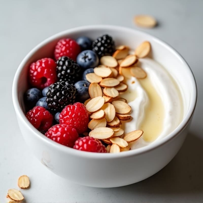 Creamy Greek Yogurt Protein Bowl with Mixed Berries
