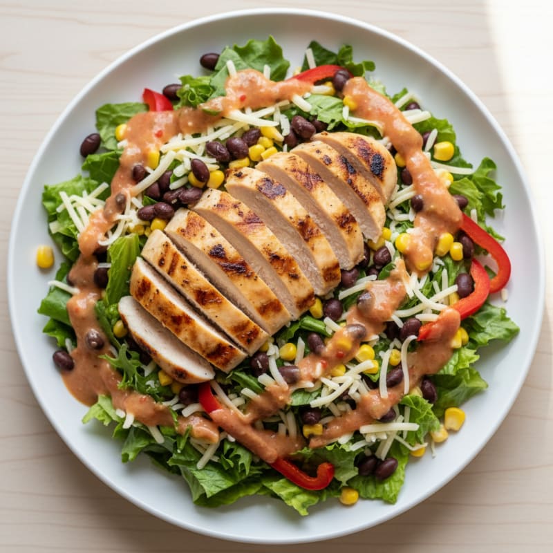 Chicken Salad with Creamy Salsa Dressing