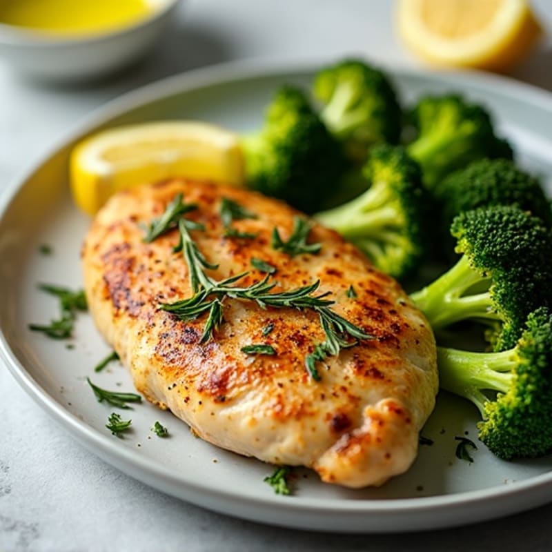 Sheet Pan Lemon Herb Chicken and Crispy Roasted Broccoli