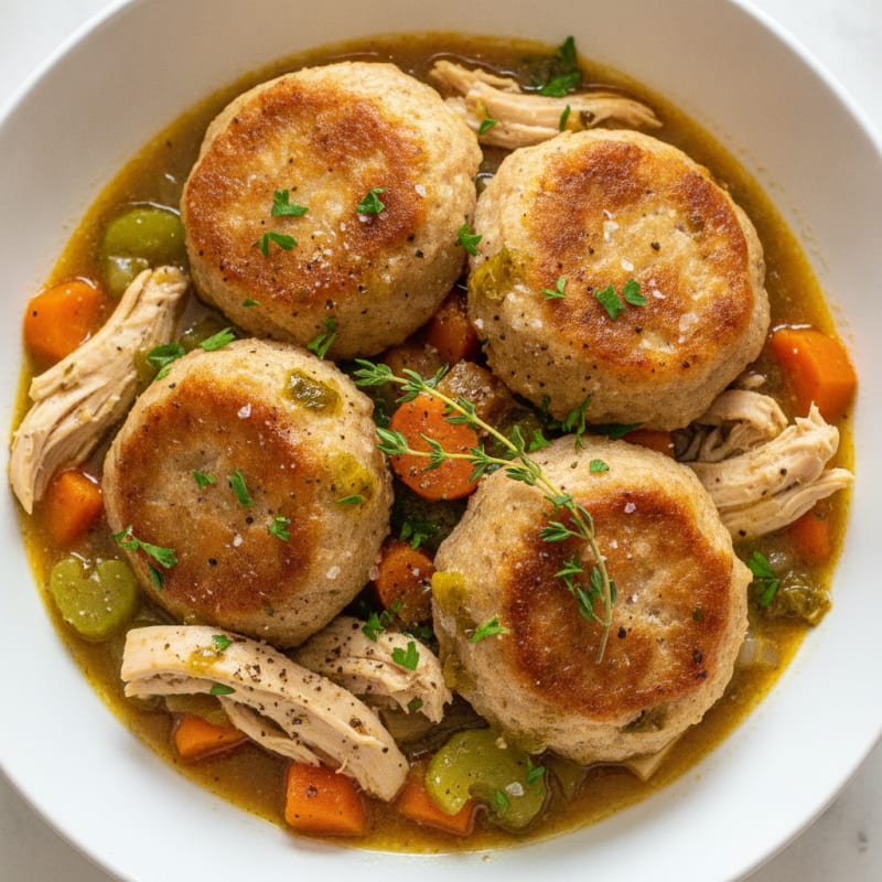 Homestyle Chicken and Herb Dumplings