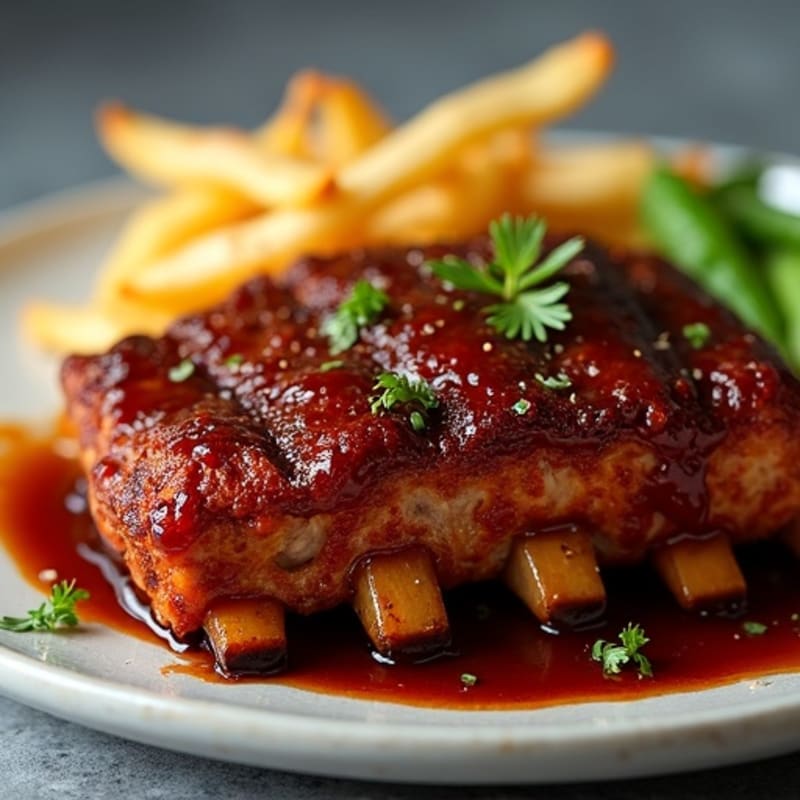 Baked Sticky BBQ Pork Ribs