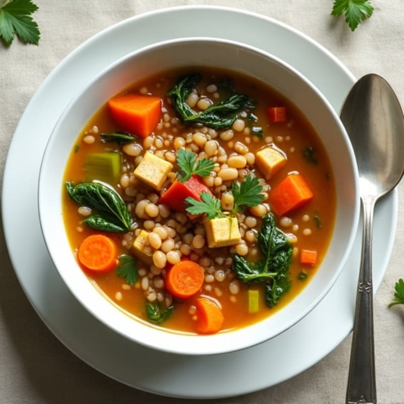 Hearty Vegetable Lentil Soup with Fresh Herbs
