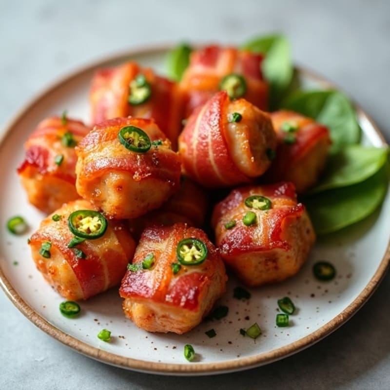 Crispy Bacon-Wrapped Spicy Jalapeño Chicken Bites