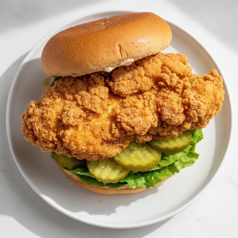 Buttermilk Fried Chicken Sandwich with Pickles
