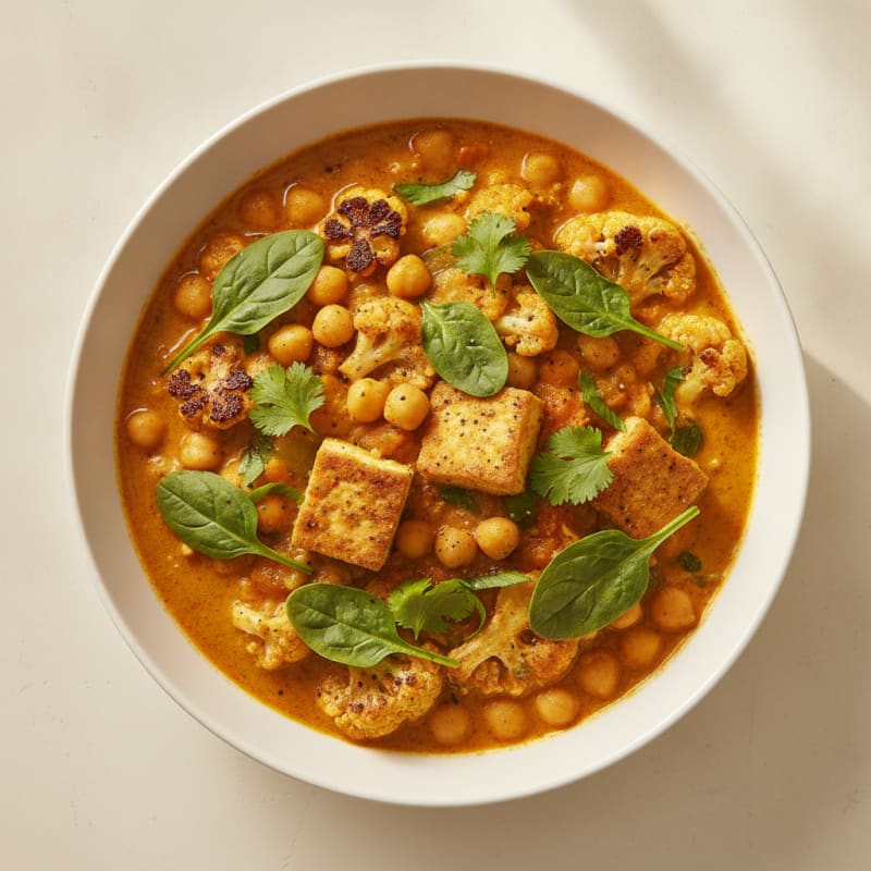 Roasted Vegetable and Chickpea Curry
