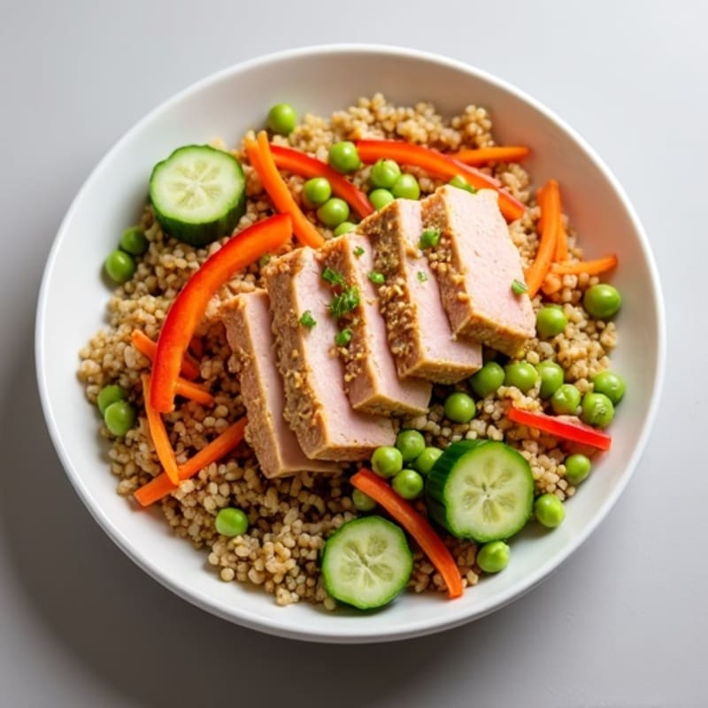 Ginger-Soy Tuna Bowl with Crisp Vegetables