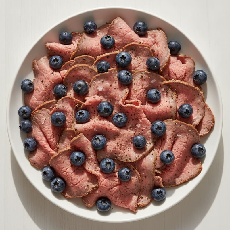 Lean Beef and Berry Snack Plate