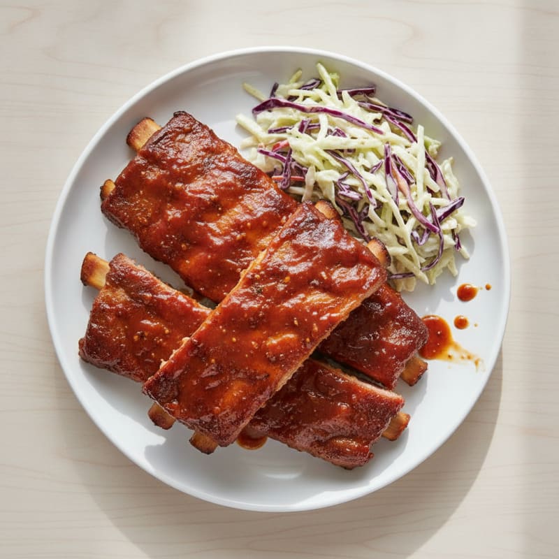 Smoked BBQ Ribs with Tangy Glaze