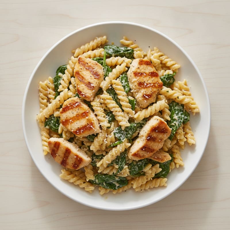 Garlic Parmesan Chicken Alfredo Pasta