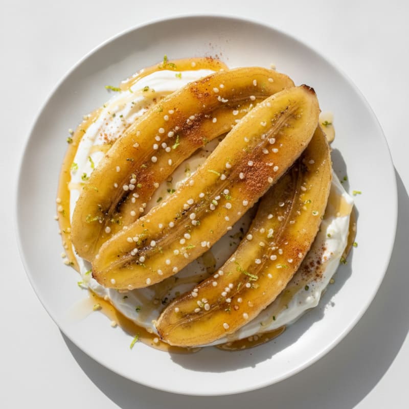 Baked Bananas with Honey-Lime Glaze
