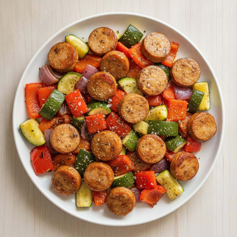 Sheet Pan Sausage and Roasted Vegetables