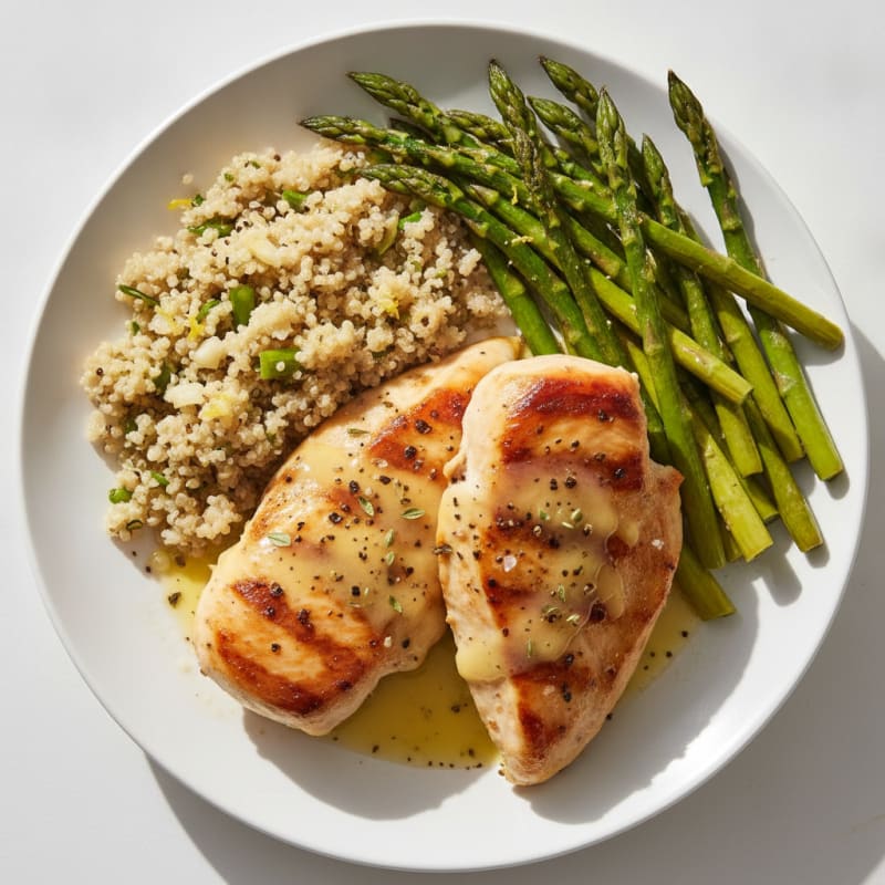 Lemon Herb Chicken with Roasted Asparagus