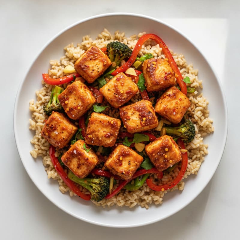 Air-Fried Chili Crisp Chicken Stir-Fry