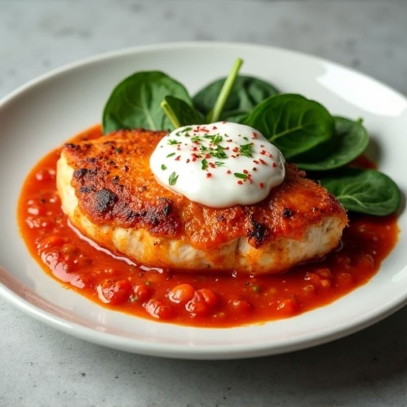 Spiced Chicken with Creamy Tomato Sauce