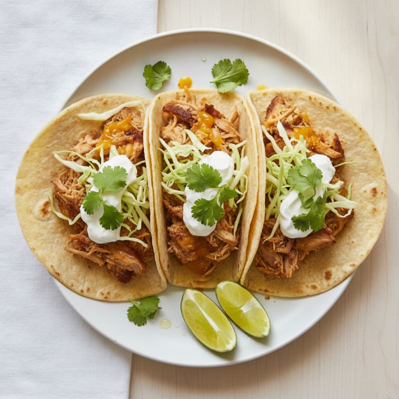 Slow-Cooked Pork Carnitas Tacos