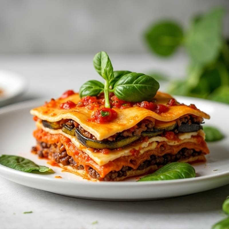 Protein-Packed Roasted Vegetable Lasagna