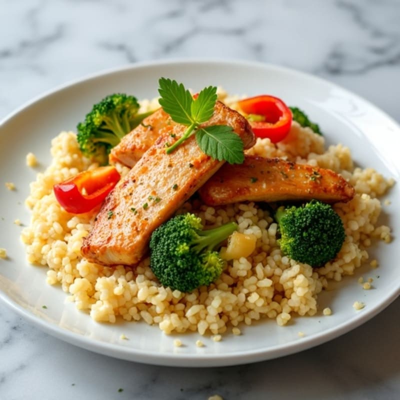 Cauliflower Rice Chicken Stir-Fry