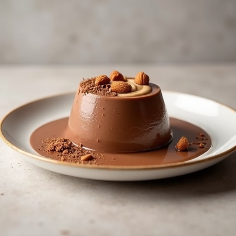 Creamy Tofu Chocolate Pudding with Almond Butter Swirl