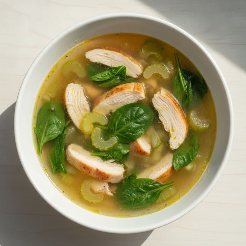 Chicken Vegetable Clear Broth Soup