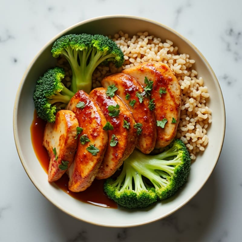 Sticky Ginger-Garlic Teriyaki Chicken Bowl