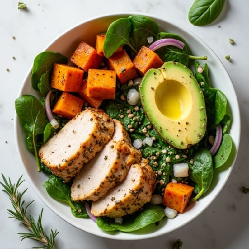 Sheet Pan Herb-Roasted Turkey and Sweet Potato Bowl