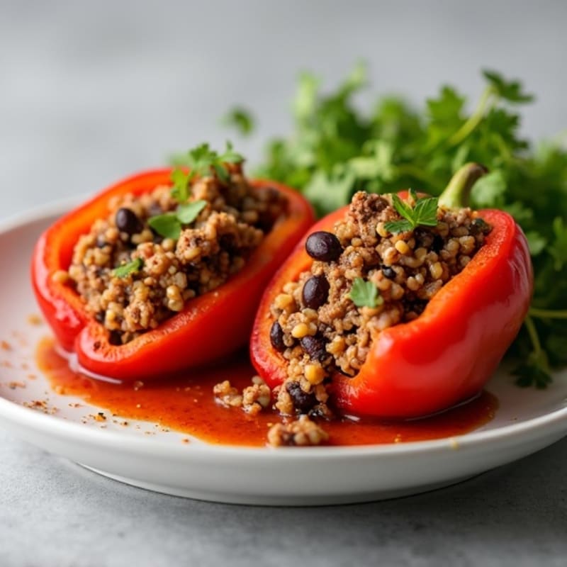 Hearty Lean Beef Stuffed Bell Peppers