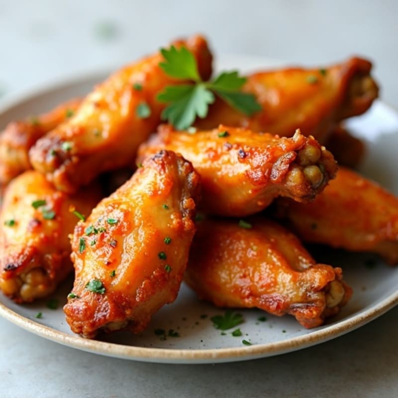 Crispy Baked Honey-Garlic Chicken Wings