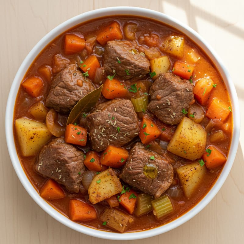 Hearty Beef and Root Vegetable Estofado