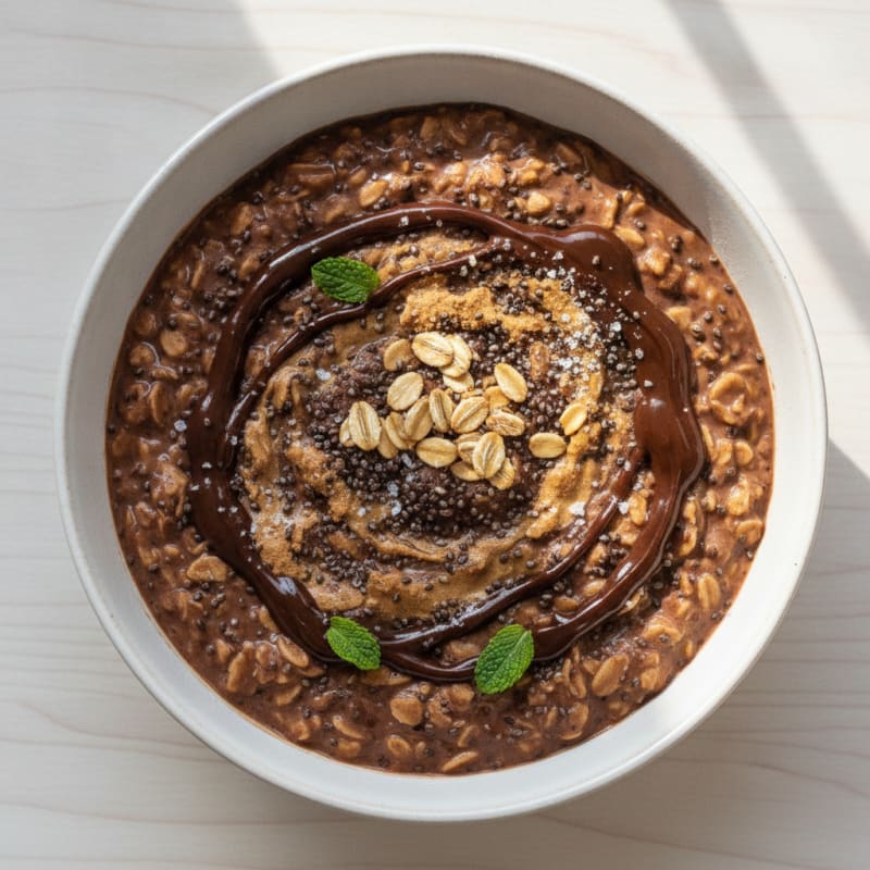 Chocolate Protein Overnight Oats