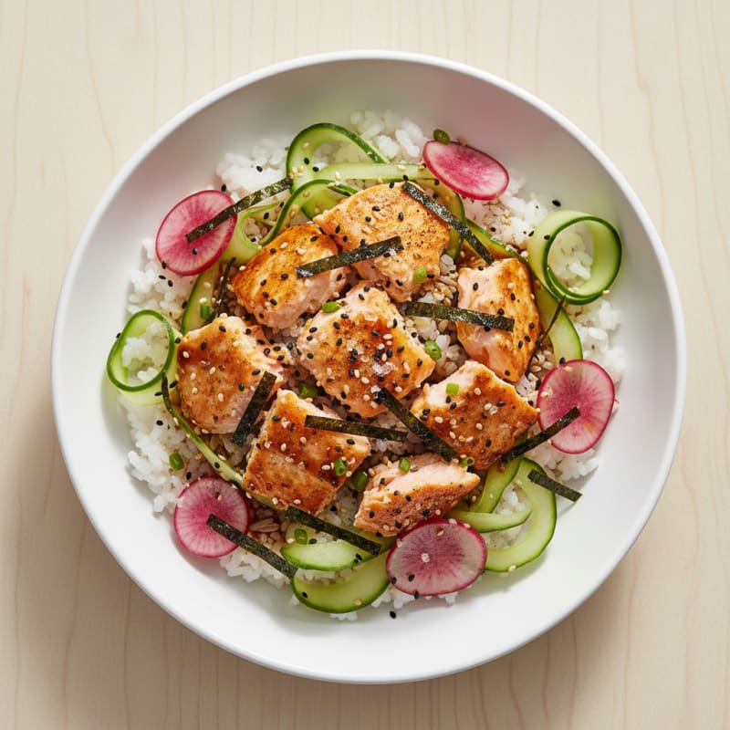 Salmon Sushi Rice Bowl