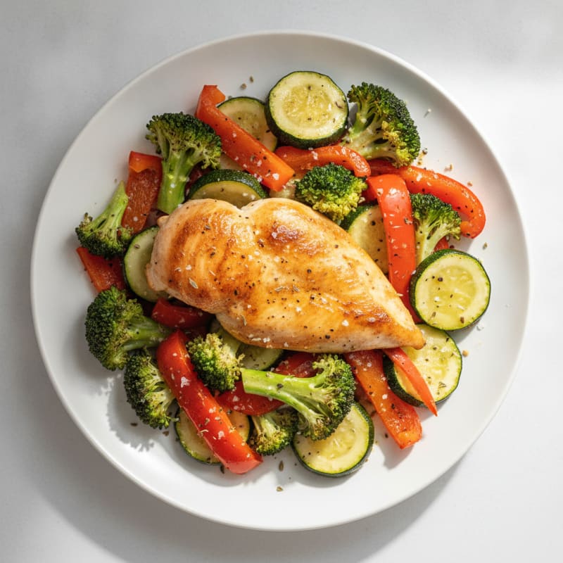 Chicken and Roasted Vegetable Medley
