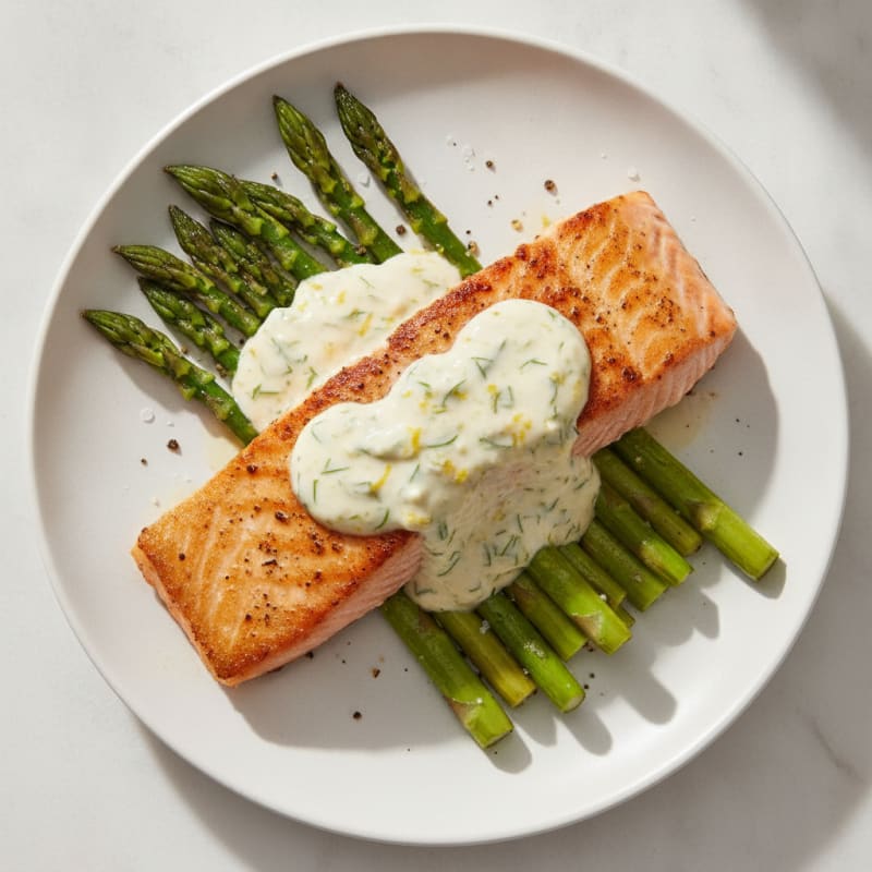 Pan-Seared Salmon with Lemon-Dill Sauce