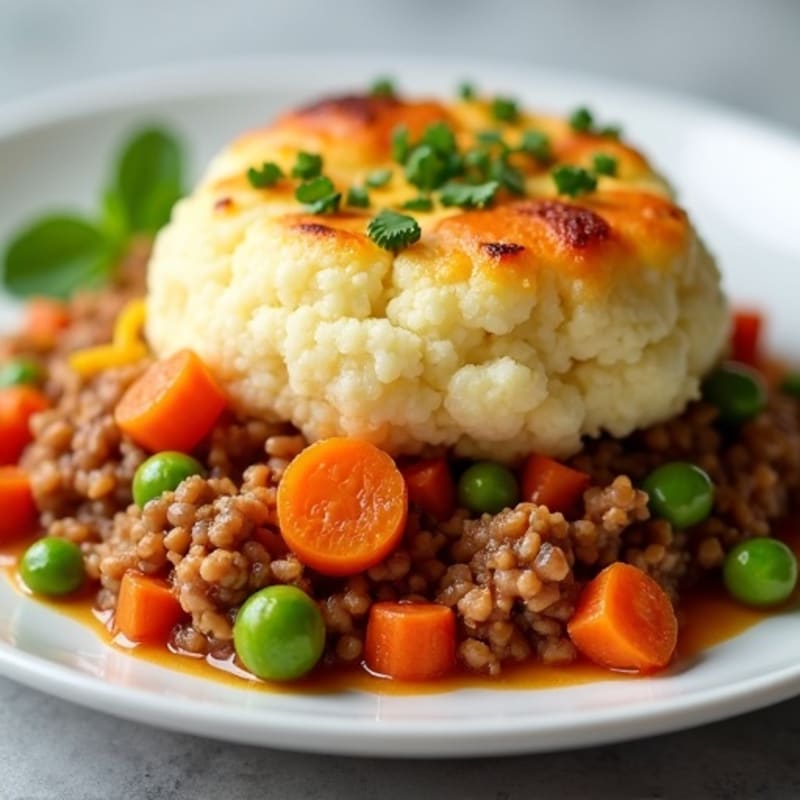 Cauliflower-Topped Turkey Shepherd's Pie