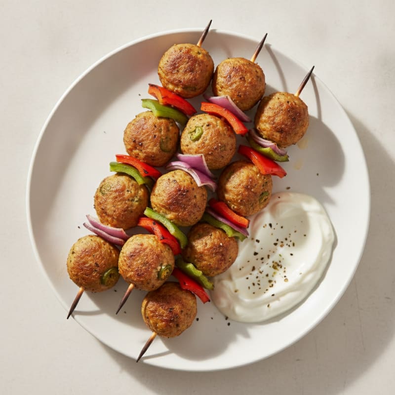 Amylu Jalapeño Chicken Meatball Skewers