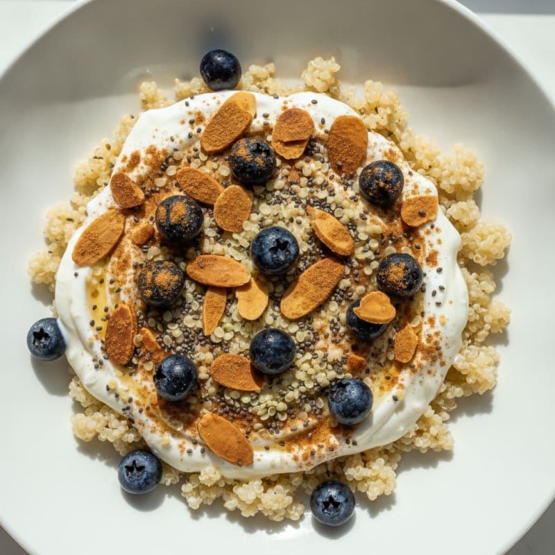 Quinoa Greek Yogurt Protein Bowl